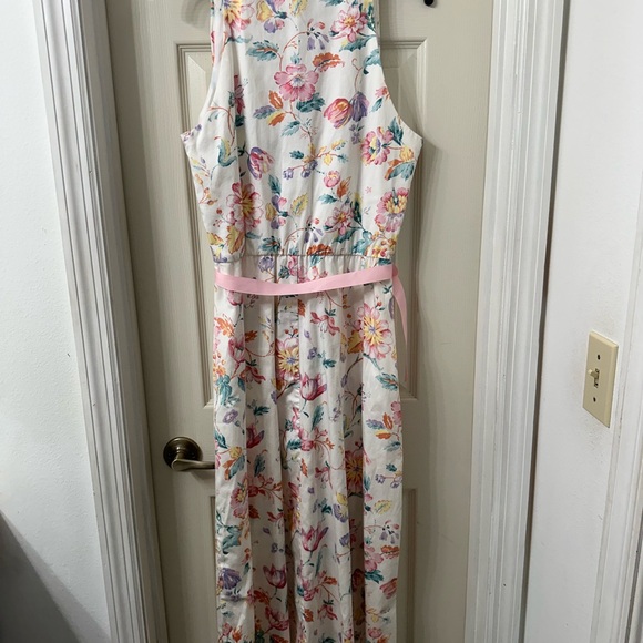 Vintage 80- 90's Y2K perceptions 14 Floral Midi Button up Dress cottage core - Picture 14 of 15